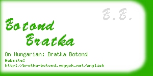 botond bratka business card